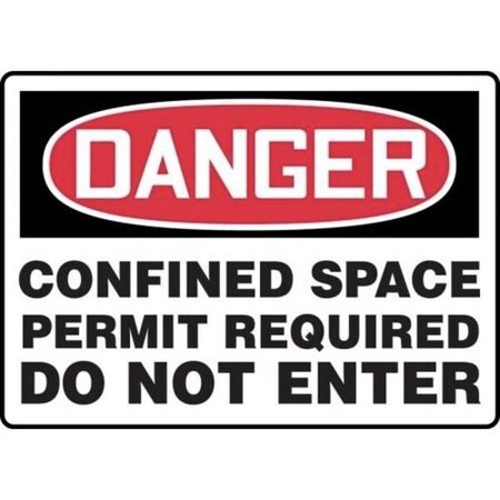 Accuform OSHA DANGER SAFETY SIGN CONFINED MCSP109XL MCSP109XL